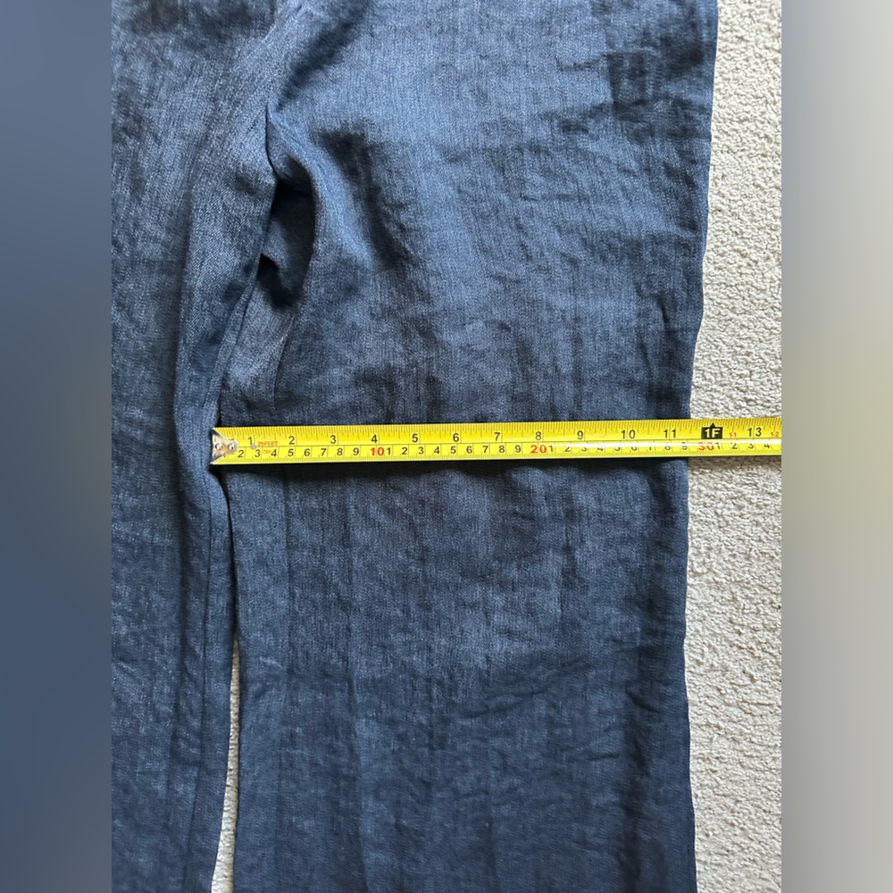 Unworn OGL European Linen Mid Rise Flared Pant with Pockets, Dress Pants, Size L - Picture 13 of 13